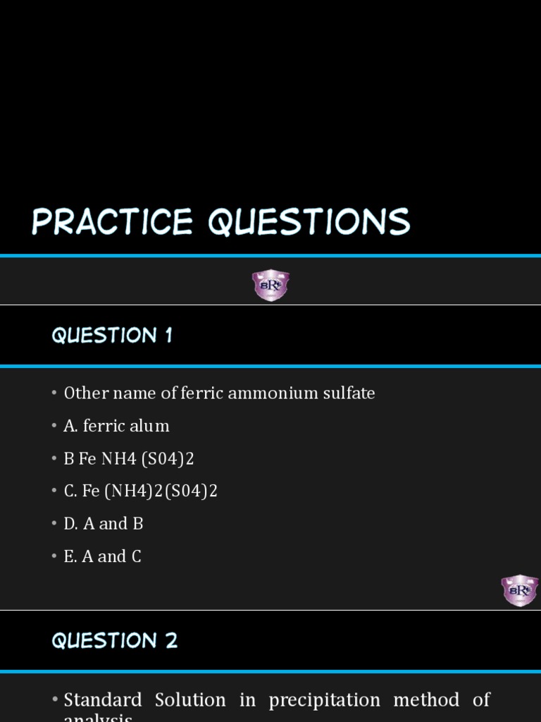 QUALITATIVEQUANTITATIVECHEMISTRYPRACTICEQUESTIONS1 PDF