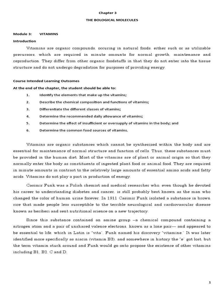 Understanding Vitamins Classification, Properties, Roles, and
