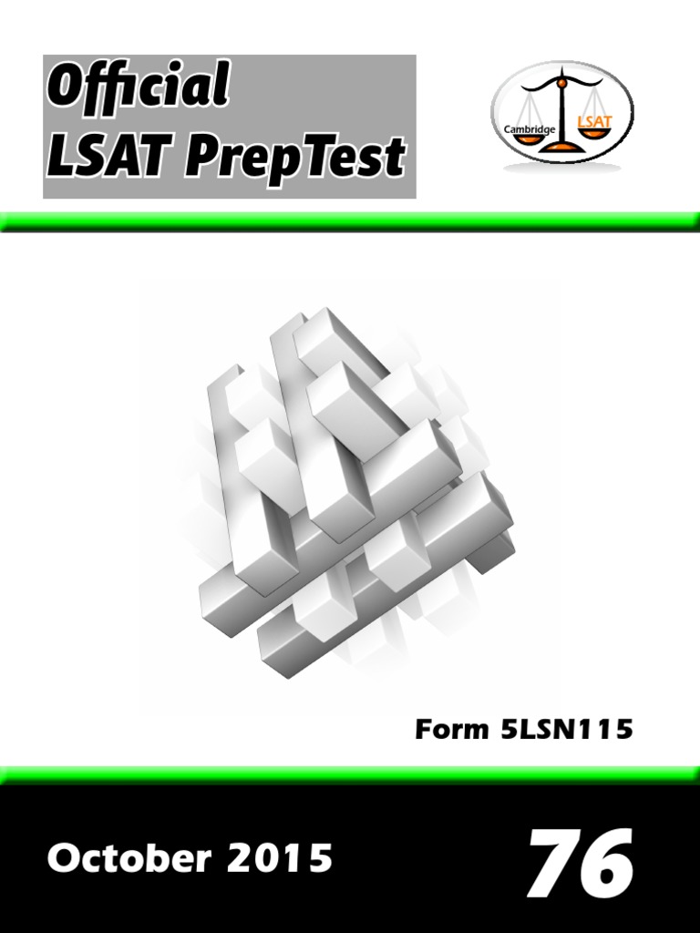 PT 76 | PDF | Law School Admission Test | Intellectual Property Law