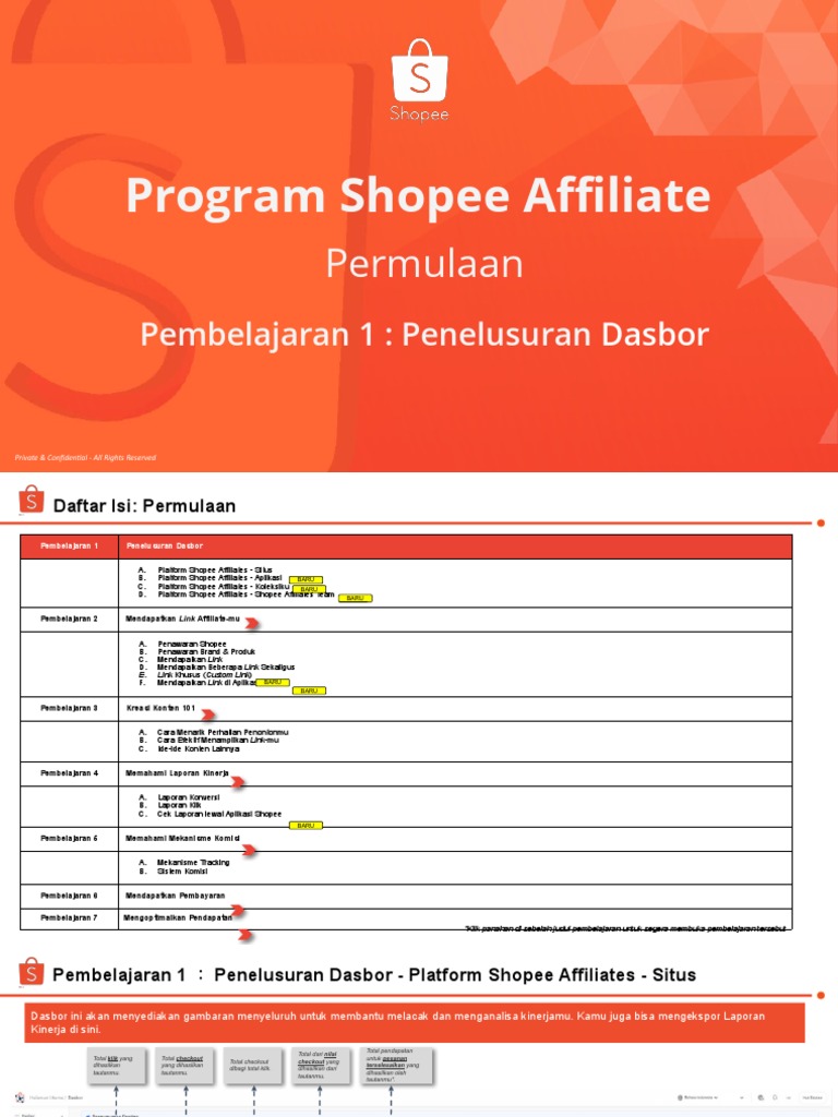 Shopee Affiliate program registration process on mobile phone