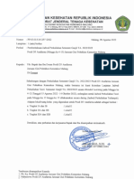 Surat Jadwal PBM Teori D3 Anafarma - TM 4-15 - 2022