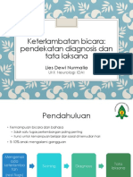 Diagnosis Dan Tata Laksana - Keterlambatan Bicara - 180821