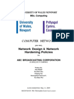 Network Design and Network Hardening Pol