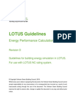 LOTUS Guidelines Energy Performance Calculation Method Rev D