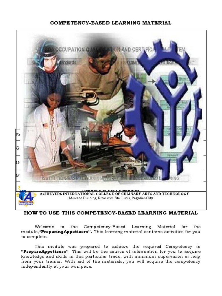 Preparing Quality Appetizers Through Effective Mise En Place Pdf