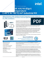 Intel WiFi 6E AX210 - Extended Temp IoT Industrial Kit - Product Brief - 0622