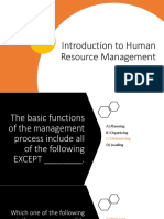 Reviewer - Introduction To HRM