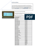 HP - Service Menu Pin Codes