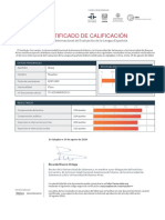 Certificado de Calificación: Servicio Internacional de Evaluación de La Lengua Española
