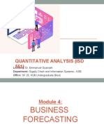 Module 4 - Business Forecasting