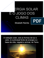 A Energia Solar e o Jogo Dos Climas