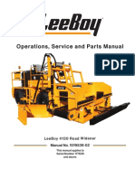 Leeboy Road Widener - Product Manual