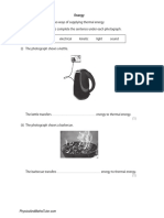 Energy Transfers, GPE, KE & Efficiency 1 QP