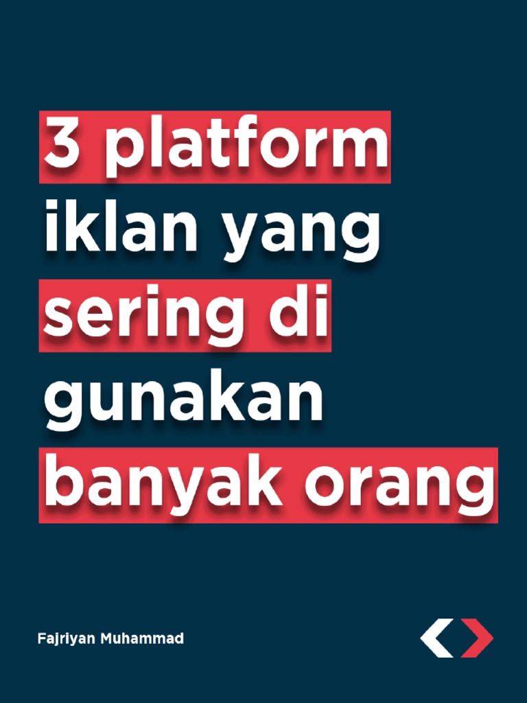 3 Platform Iklan Yang Sering Pakai | PDF