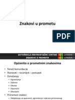 4.0. Znakovi U Prometu