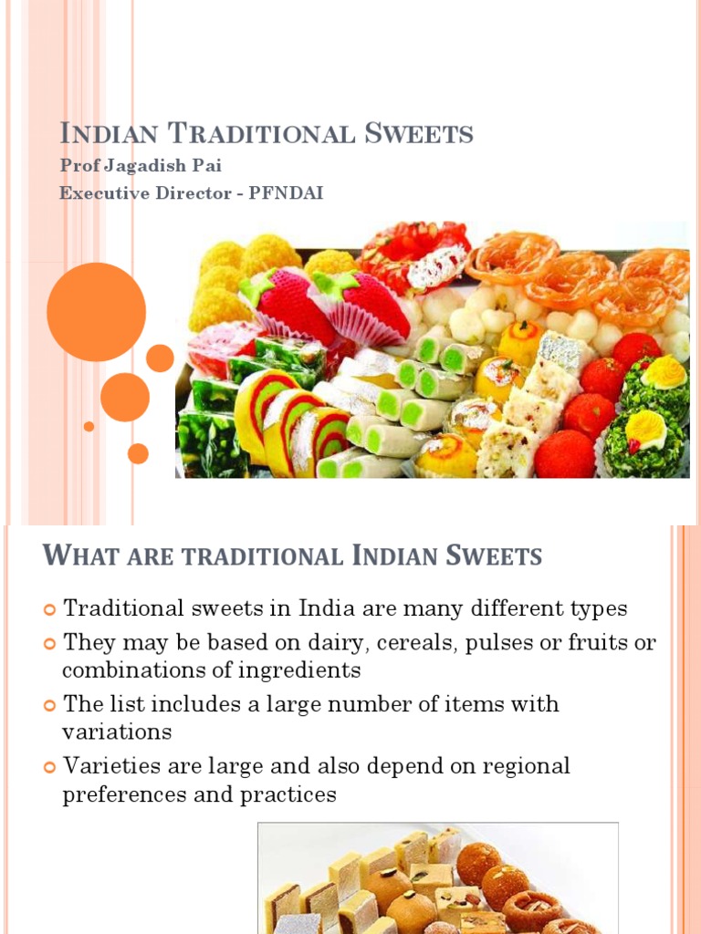 Indian Traditional Sweets JSP Final | PDF | Taste | Sugar Substitute