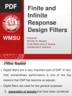 Finite and Infinite Response Design Filter