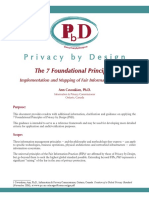 Privacy by Design - The 7 Foundational Principles - Ann Cavoukian PH.D