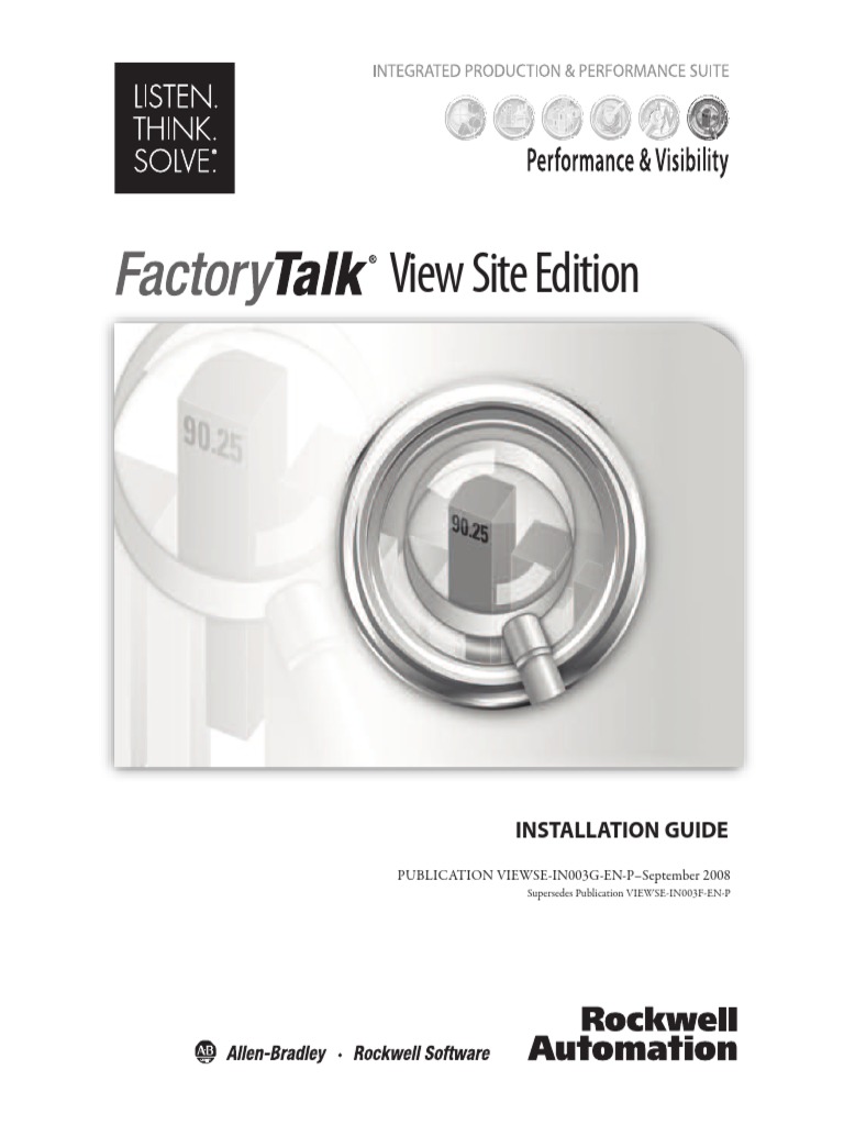 FactoryTalk View SE Installation Guide PDF Server