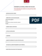 Projeto de Tese sobre Isolamento e Controlo da Covid-19