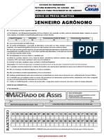 173 - Engenheiro Agrônomo: Caderno de Prova Objetiva