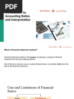 Introduction To Accounting Ratios and Interpretation