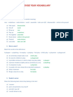 REVISE YOUR VOCABULARY Childhood - Education - Politics Correction