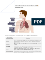 Notes On Respiratory System, Gaseous Exchange