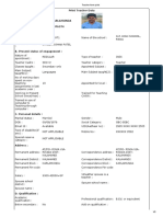 Teacher Form Print - Shreekrishna