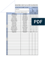 Registro de Matemática 1a I y II Bimestre