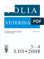 Folia Veterinaria Volume 52 Issue 3 4