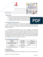 Exp 1.2 Chemistry by Observation