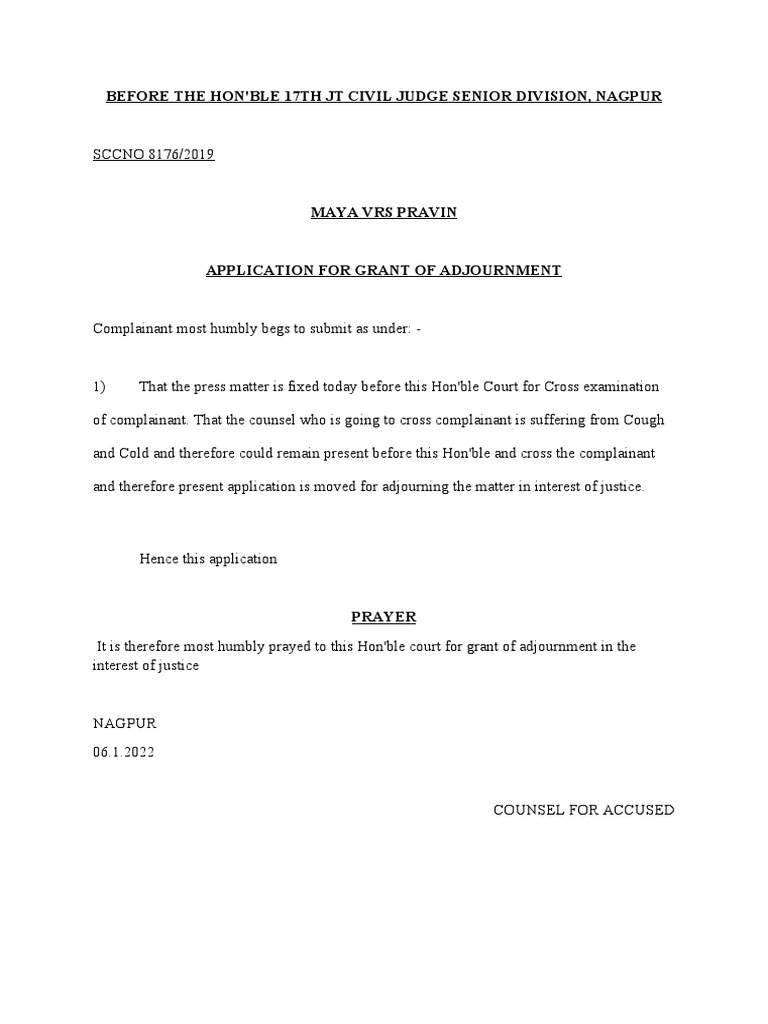 Adjournment | PDF
