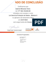 Lei Geral de Proteção de Dados - Módulo II - Gabriel Miranda Vieira 