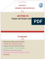 Engineering Mechanics Lecture on Couples and Moments