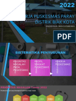 Kinerja Puskesmas Paray Distrik Biak Kota