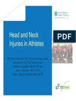 Sports Medicine Head and Neck Injuries