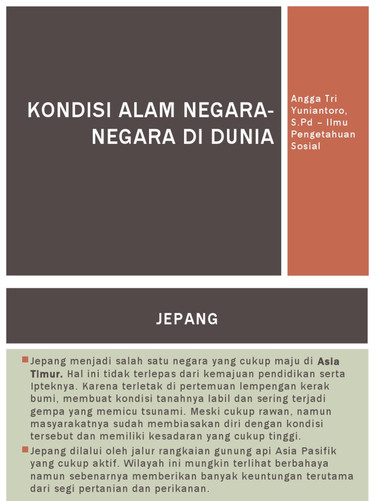 Sumber daya alam negara-negara yang berbeda