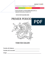 Primer Periodo: Tercer Grado