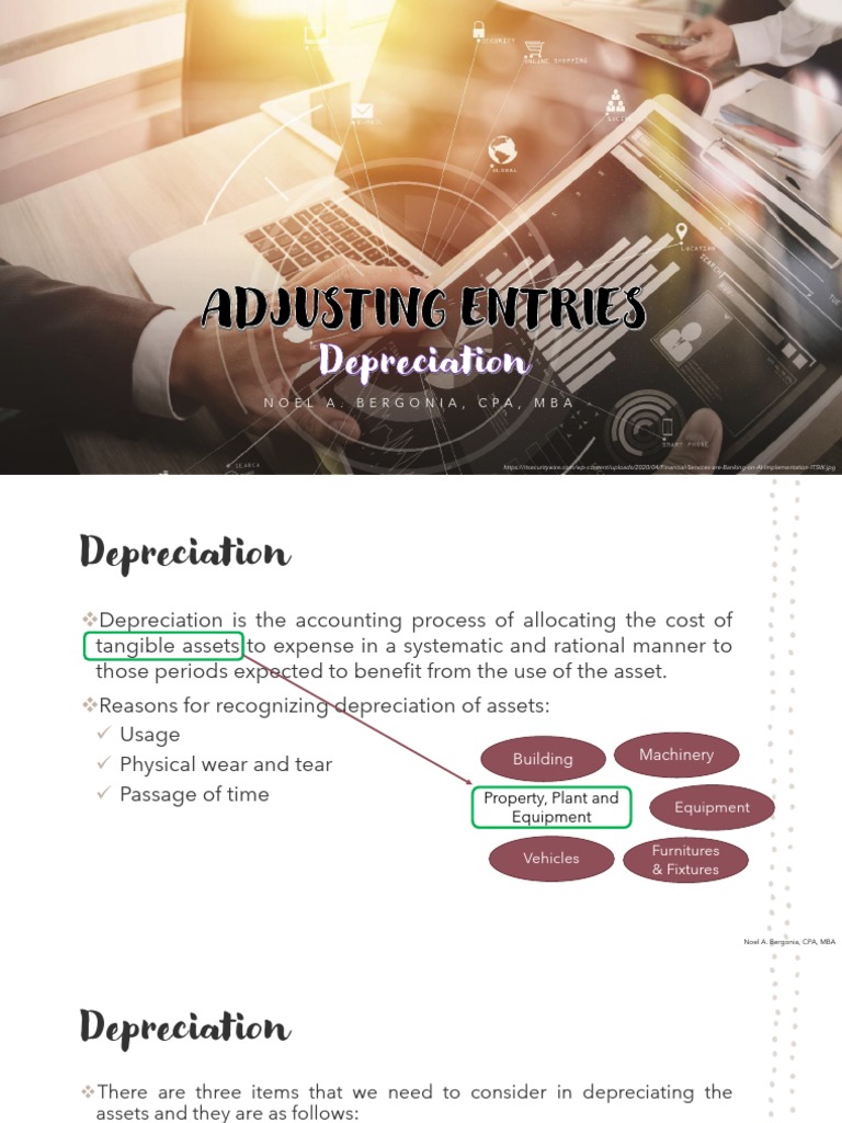 Adjusting Entries Depreciation Method PDF Depreciation Book Value