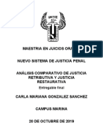 ANÁLISIS COMPARATIVO DE JUSTICIA RETRIBUTIVA Y JUSTICIA RESTAURATIVA (Entregable Final)
