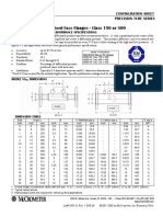 ANSI B16.5 Slip-On, Raised Face Flanges - Class 150 or 300: Configuration Sheet Model Precision Tube Series