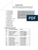 Group Selection in Tally