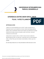 Diferencia Entre Amor Eros PDF