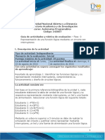 Guía de Actividades y Rúbrica de Evaluación - Fase 0 - Representación de Una Función Lógica Mediante Un Circuito Con Interruptores