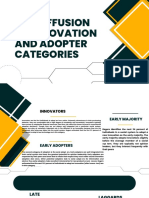 The Diffusion of Innovation and Adopter Categories