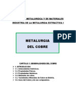 Metalurgia Del Cobre, Capitulo 1