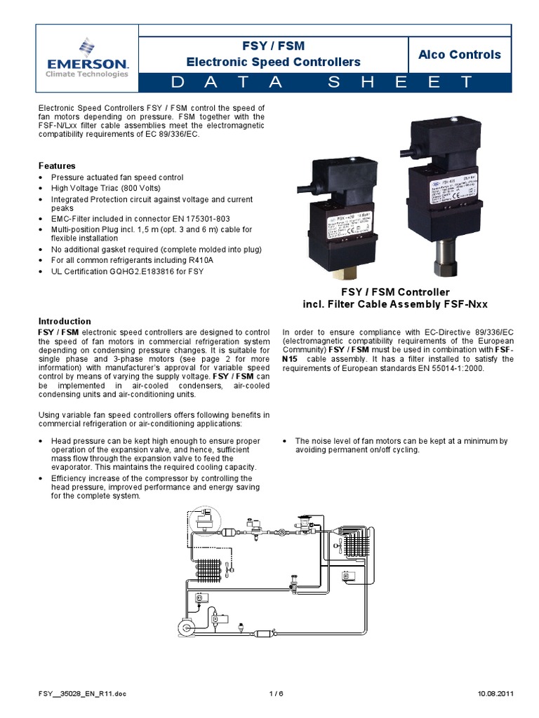 FSY FSM Electronic Speed Controller Datasheet | PDF | Electric Motor ...