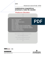 Guía de Inicio Rápido Rosemount Serie 8712d 8700 Sistemas de Caudalímetros Magnéticos Rosemount Transmisor y Tubo de Caudal Es Es 75134