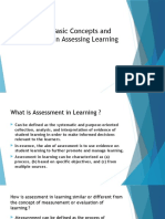 LESSON 1 Basic Concepts and Principles in Assessing Learning